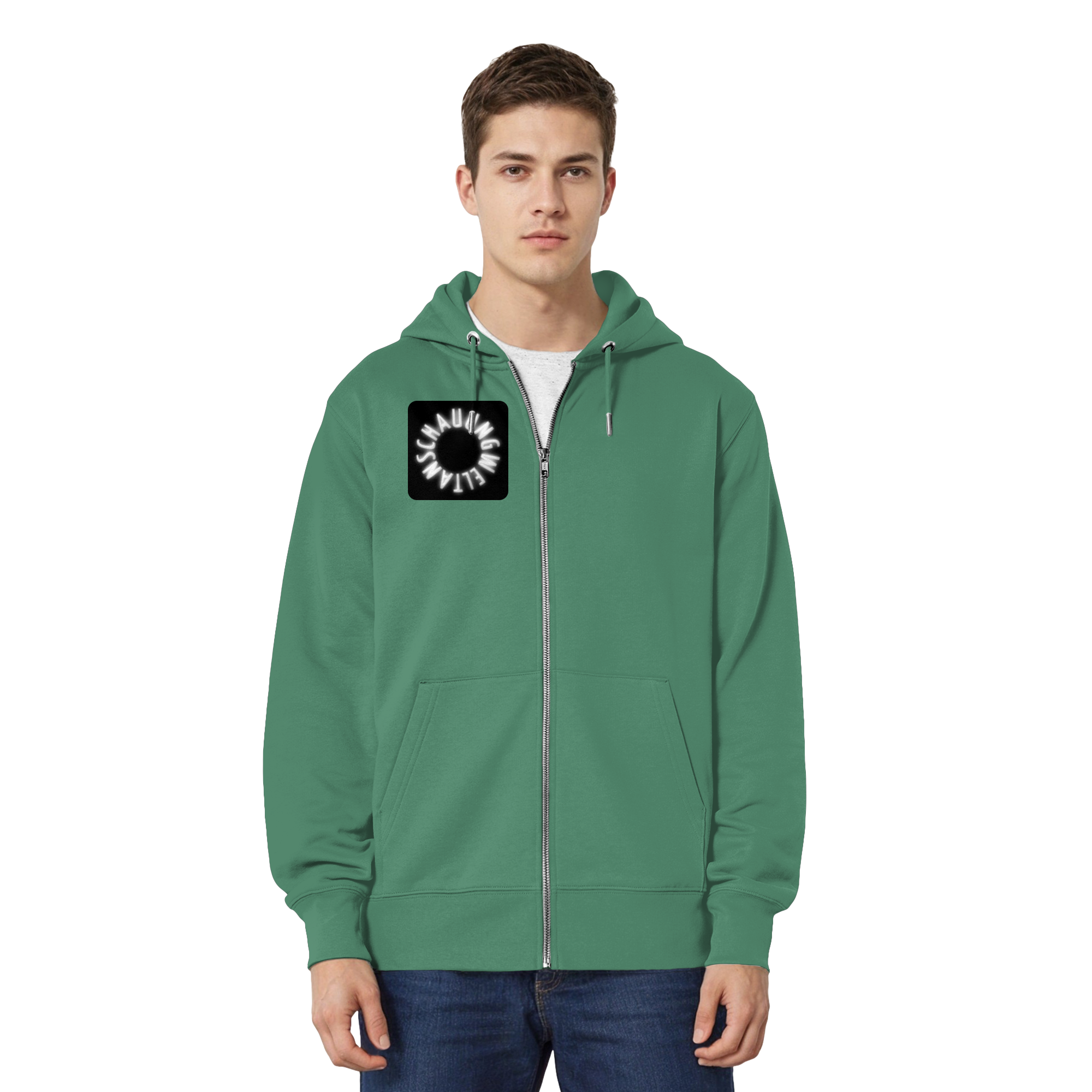WHITE FRONT (K5) - Organic Relaxed Zipper