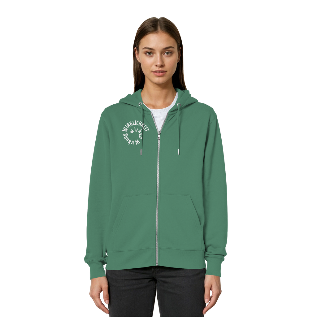 WHITE FRONT - Relaxed Zipper