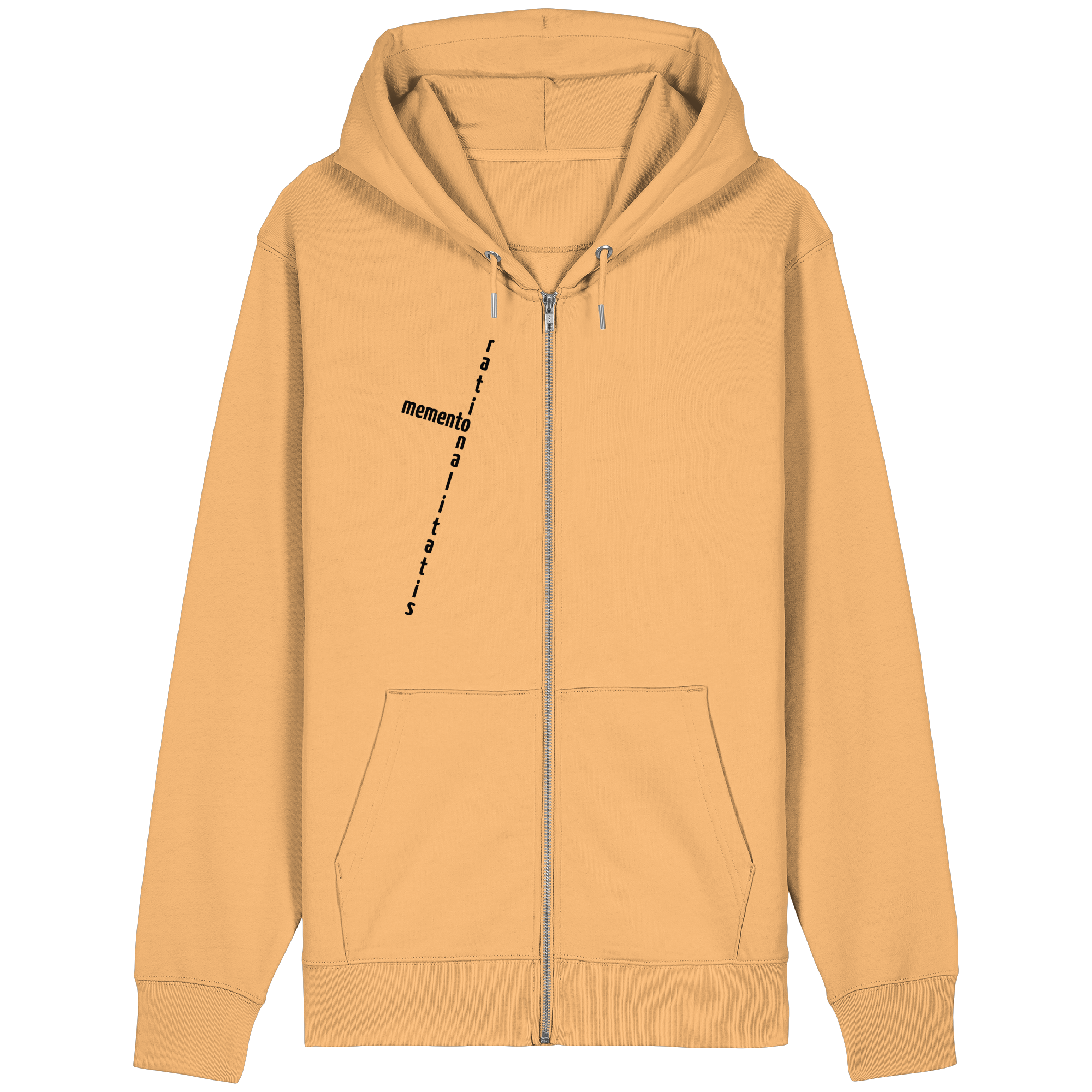 BLACK FRONT (K2) - Organic Relaxed Zipper