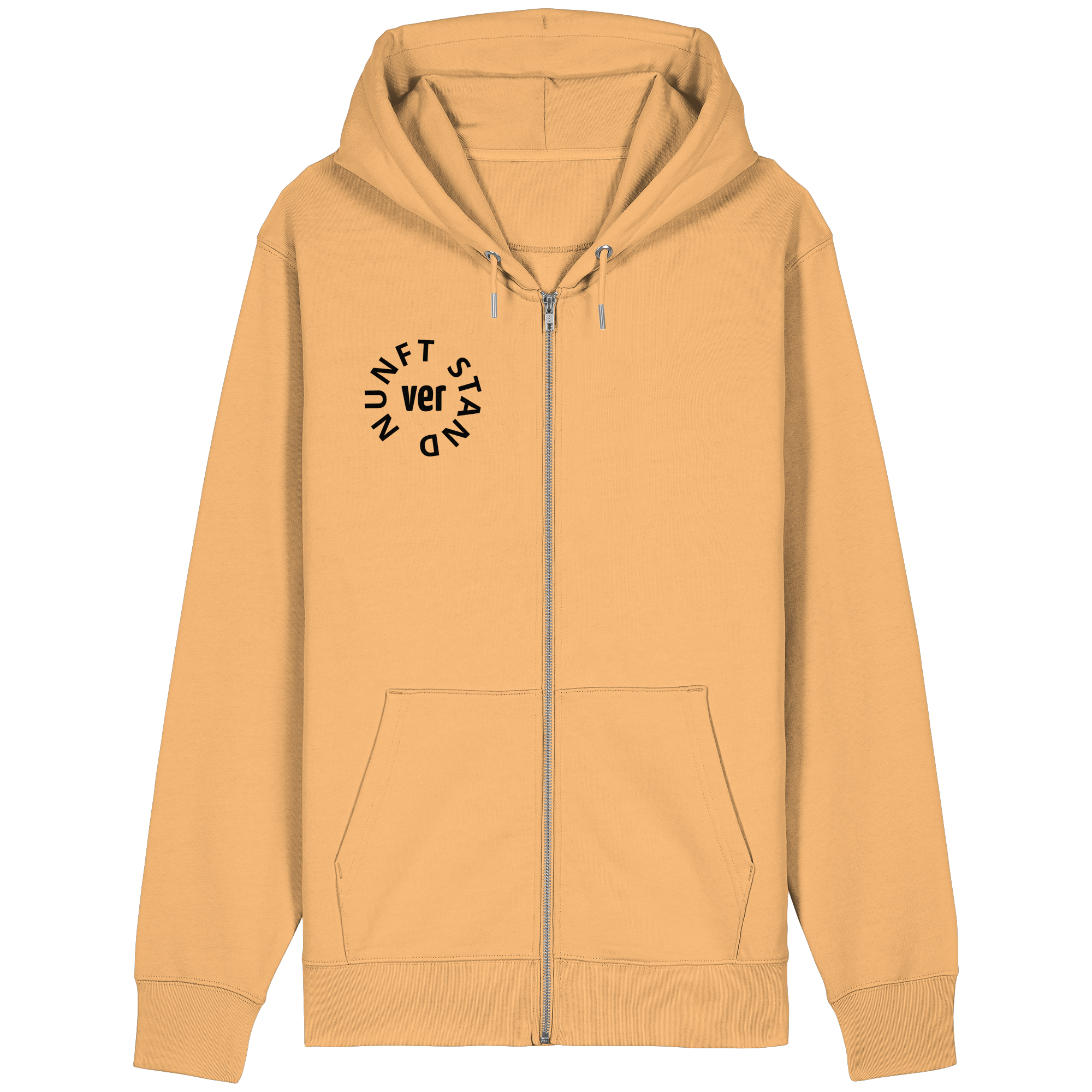 BLACK FRONT (K4) - Organic Relaxed Zipper