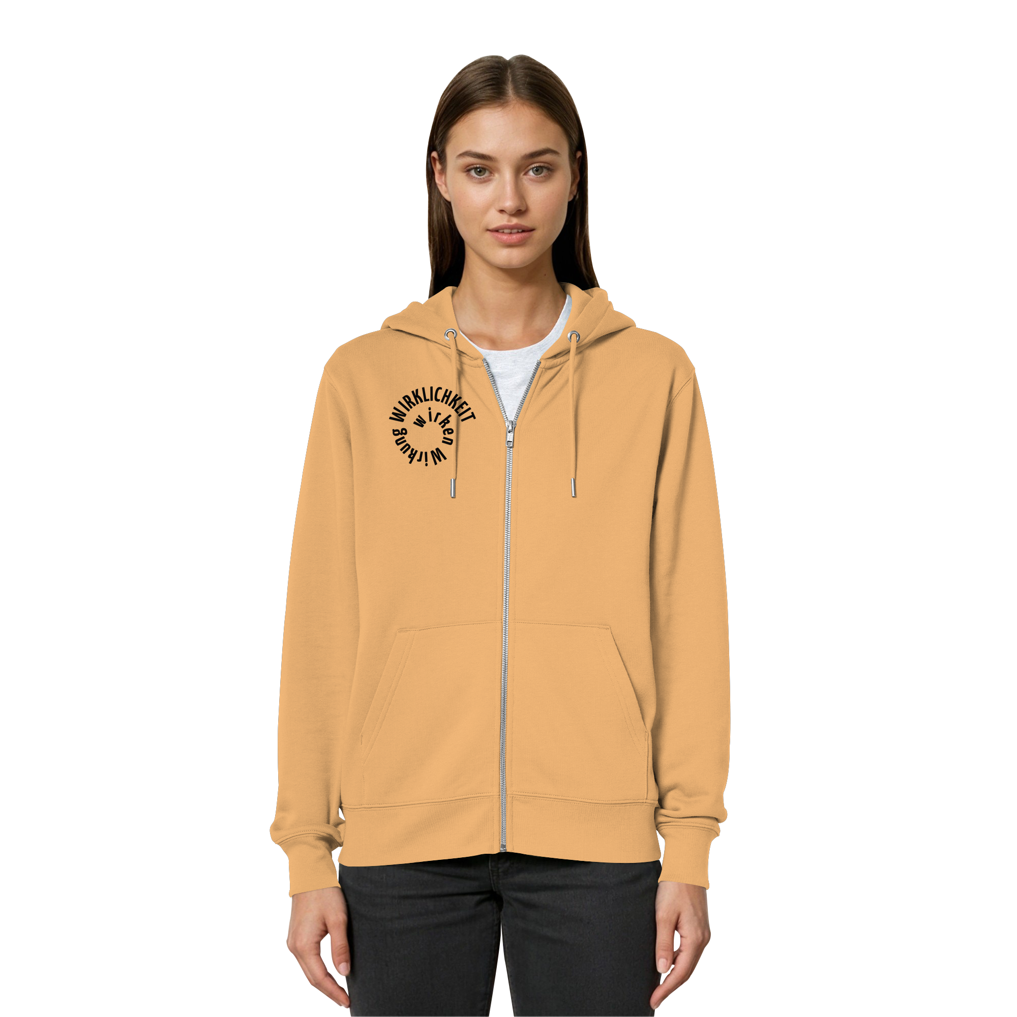 BLACK FRONT - Relaxed Zipper