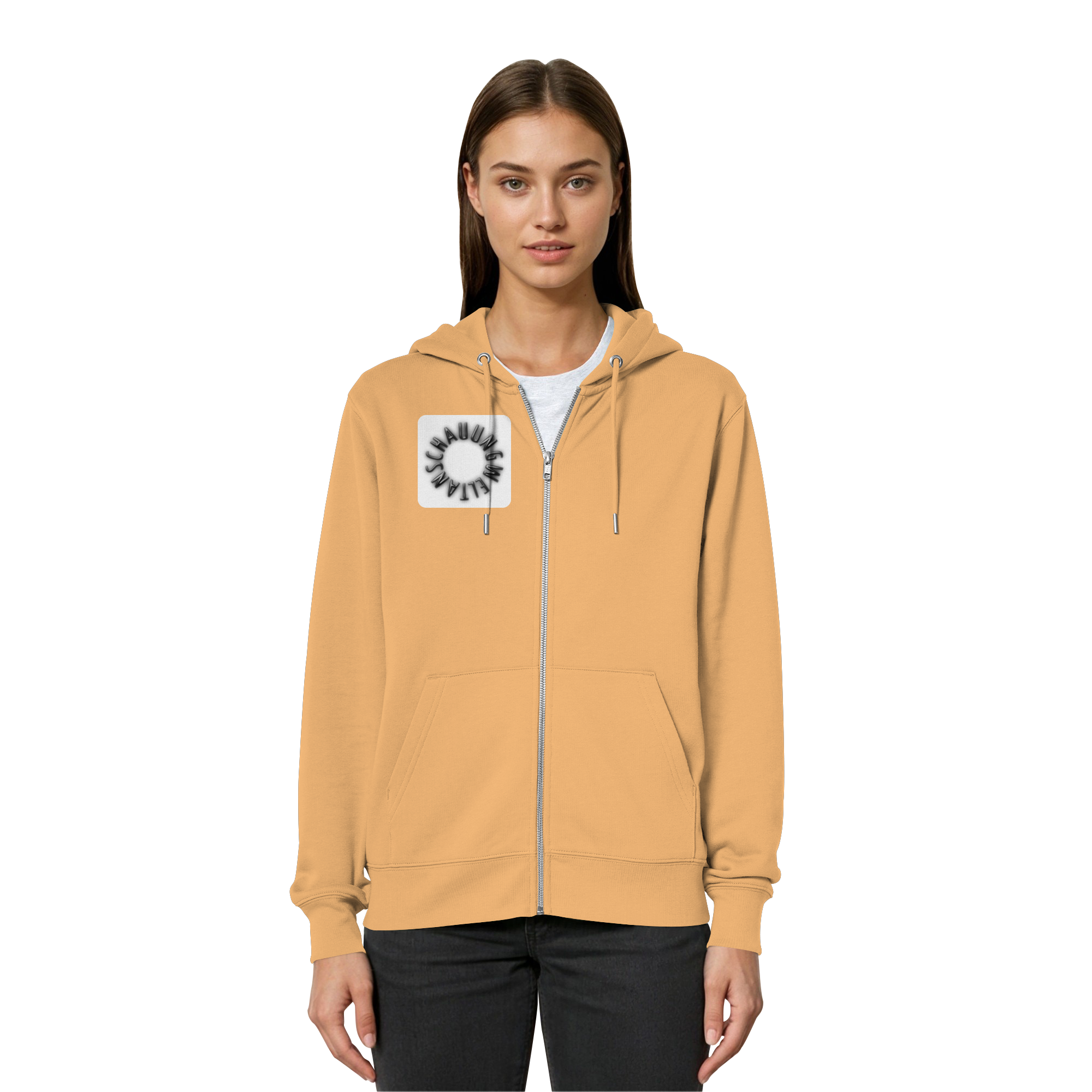 BLACK FRONT (K5) - Organic Relaxed Zipper