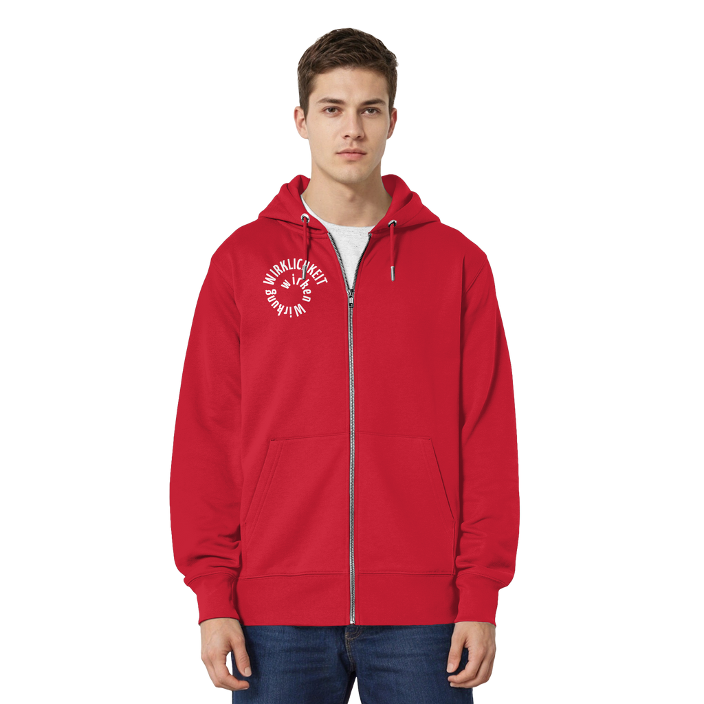 WHITE FRONT - Relaxed Zipper