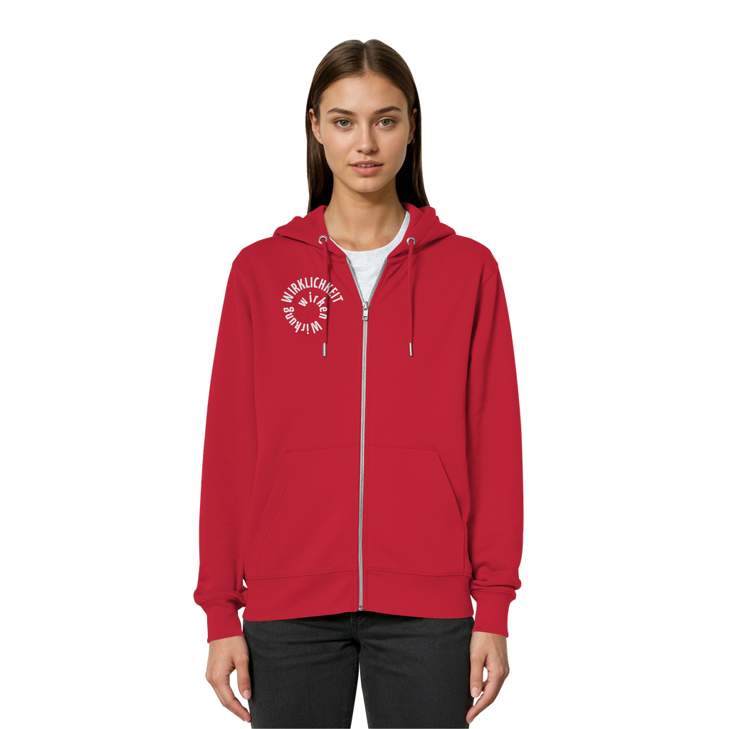 WHITE FRONT - Relaxed Zipper