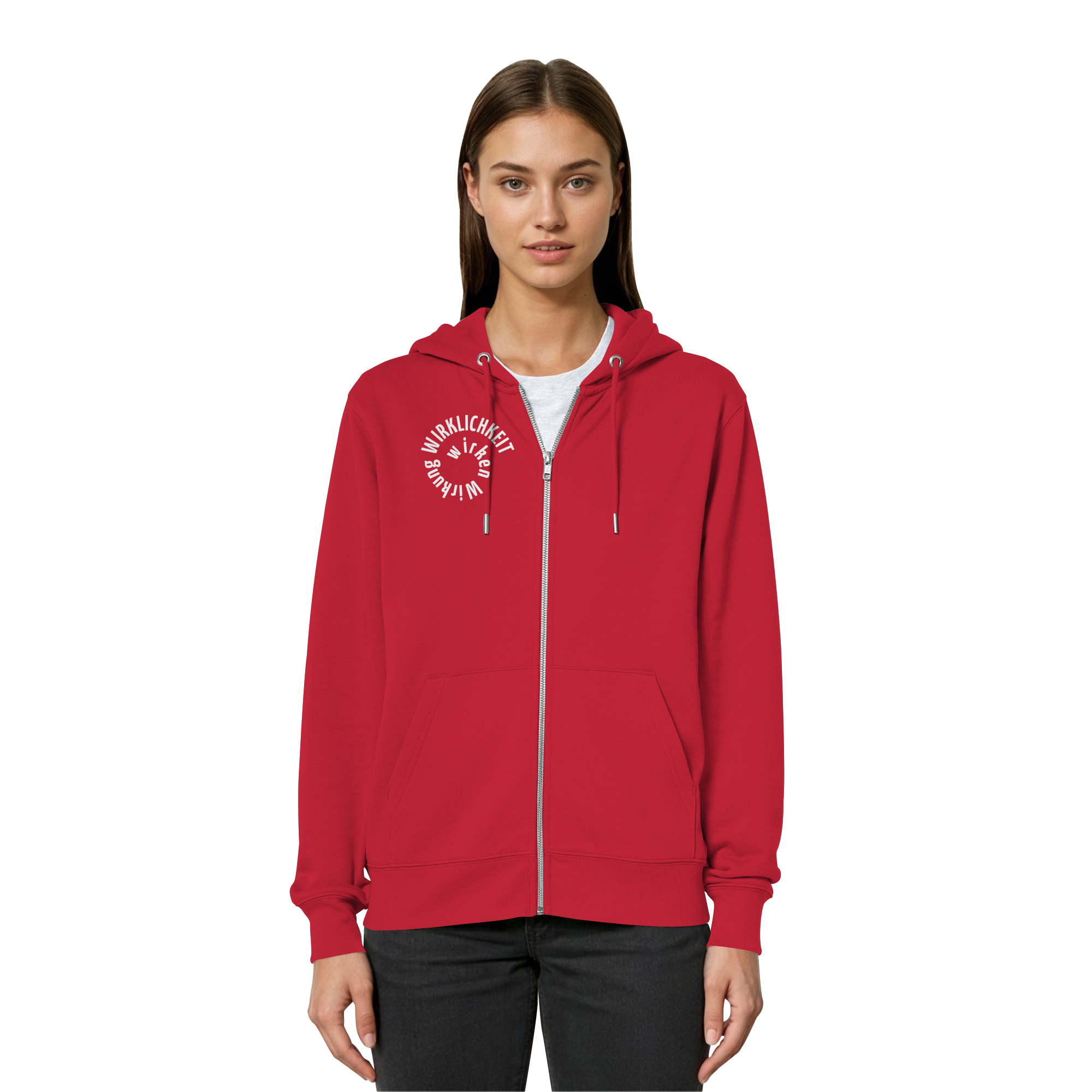 WHITE FRONT - Relaxed Zipper