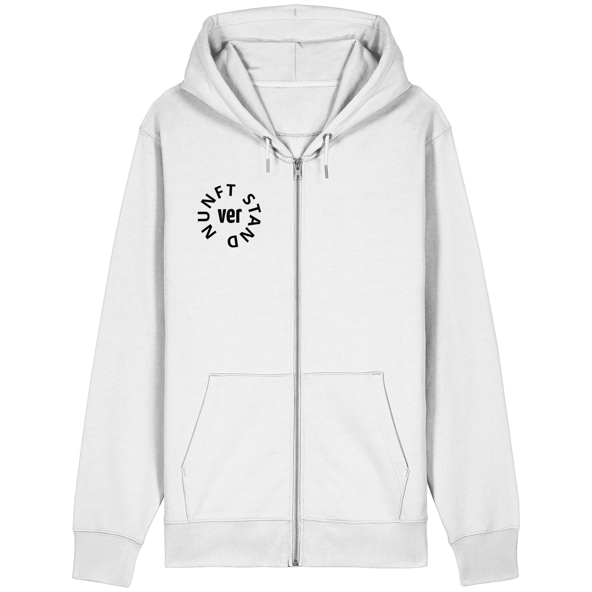 BLACK FRONT (K4) - Organic Relaxed Zipper