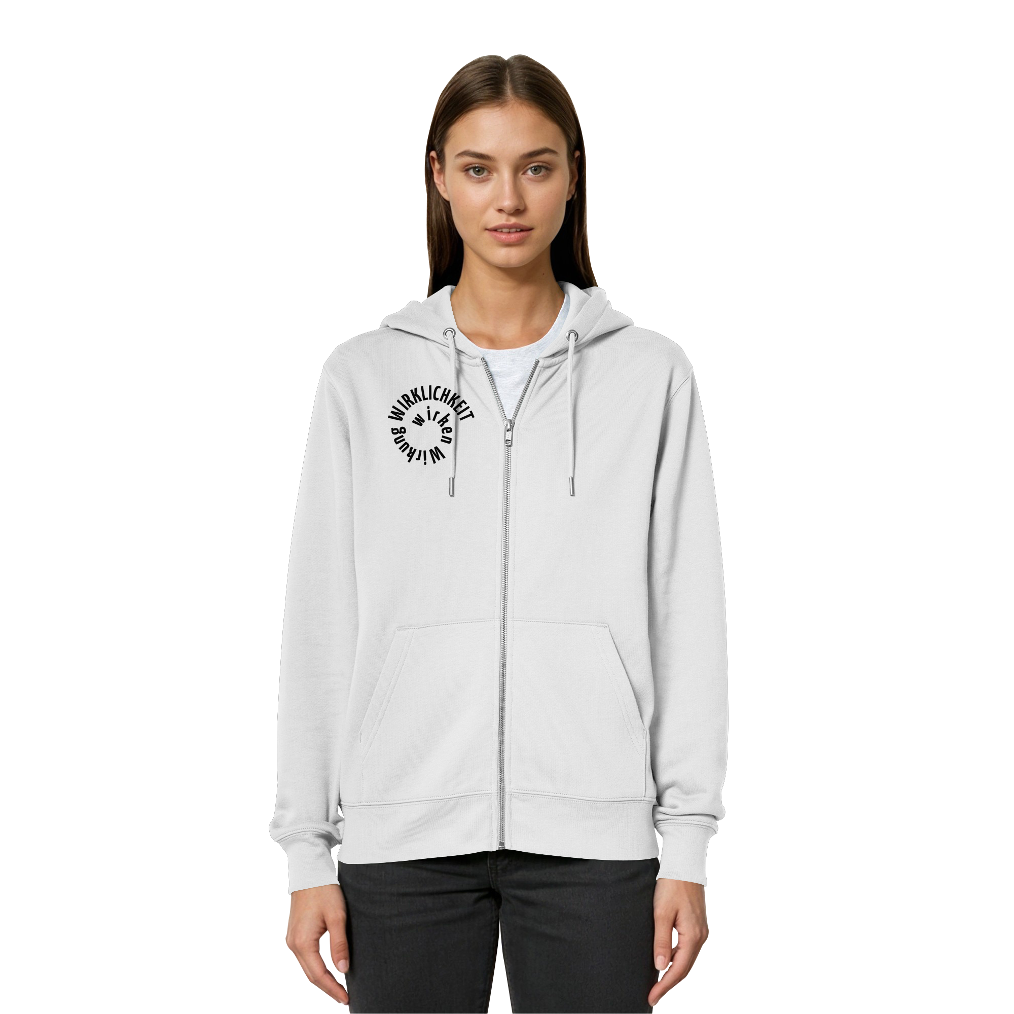 BLACK FRONT - Relaxed Zipper