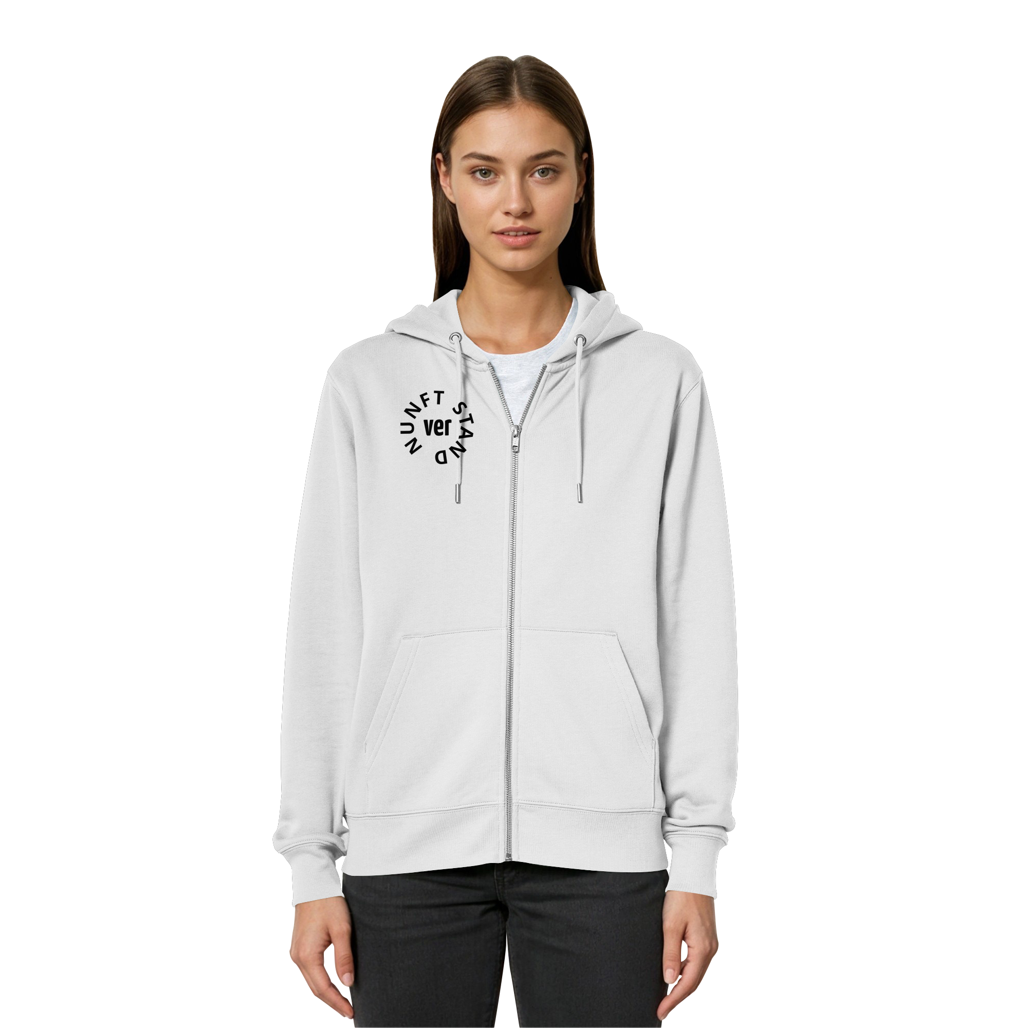 BLACK FRONT (K4) - Organic Relaxed Zipper