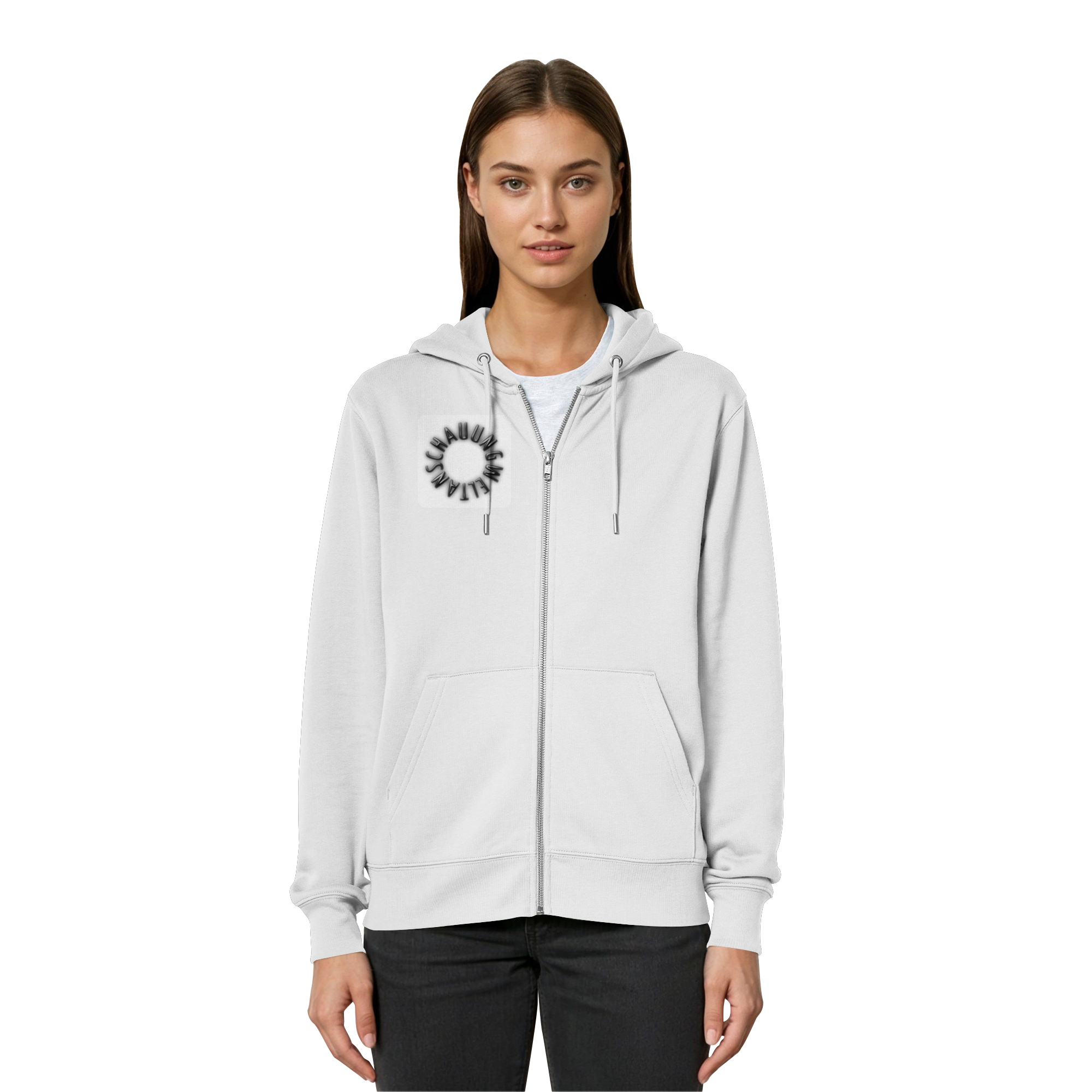 BLACK FRONT (K5) - Organic Relaxed Zipper