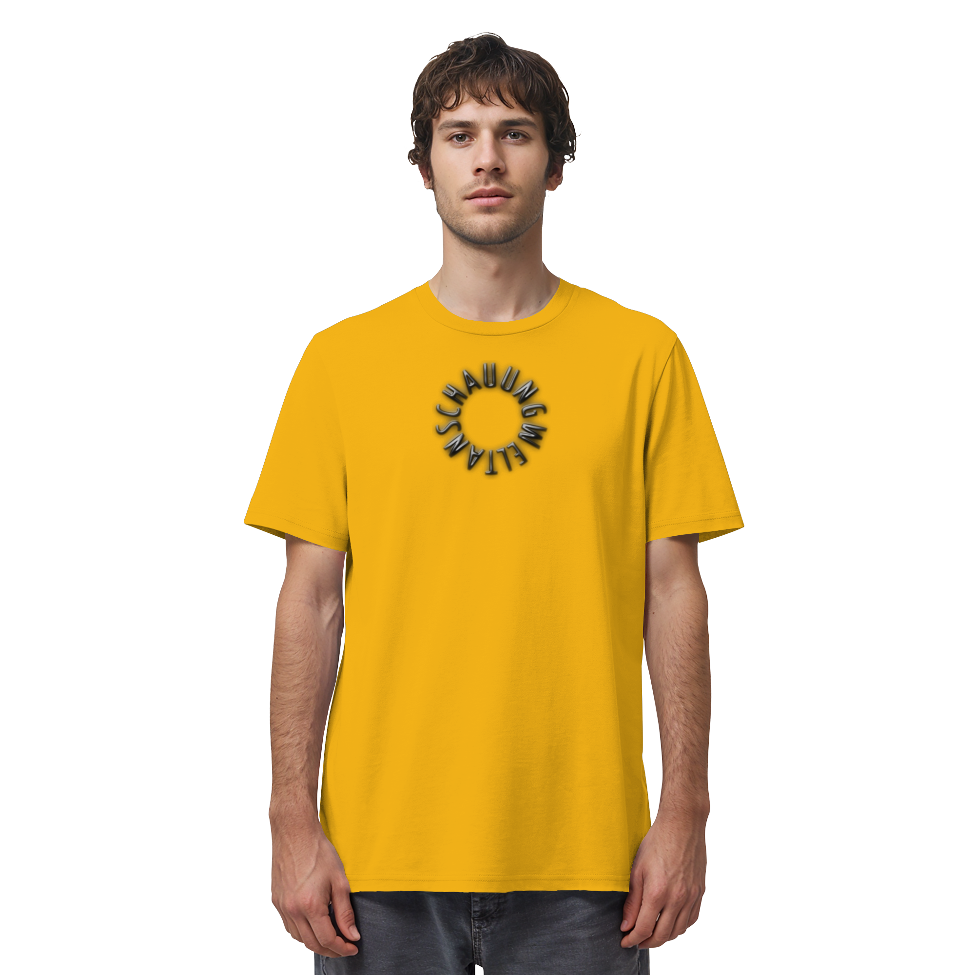 BLACK FRONT (K6) WELTANSCHAUUNG - Organic Shirt
