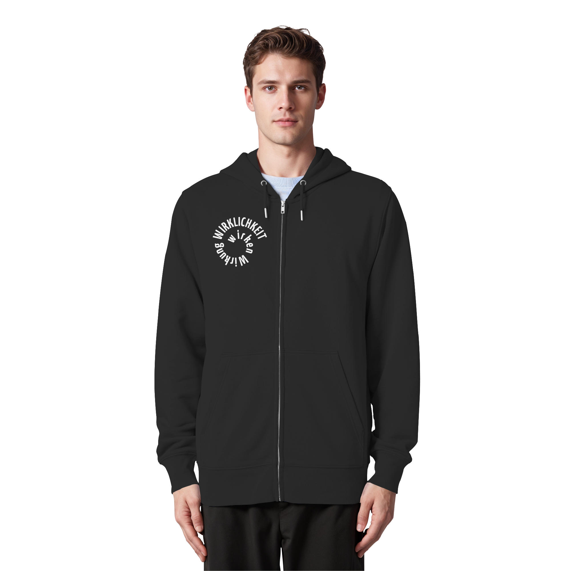 WHITE FRONT - Zipper