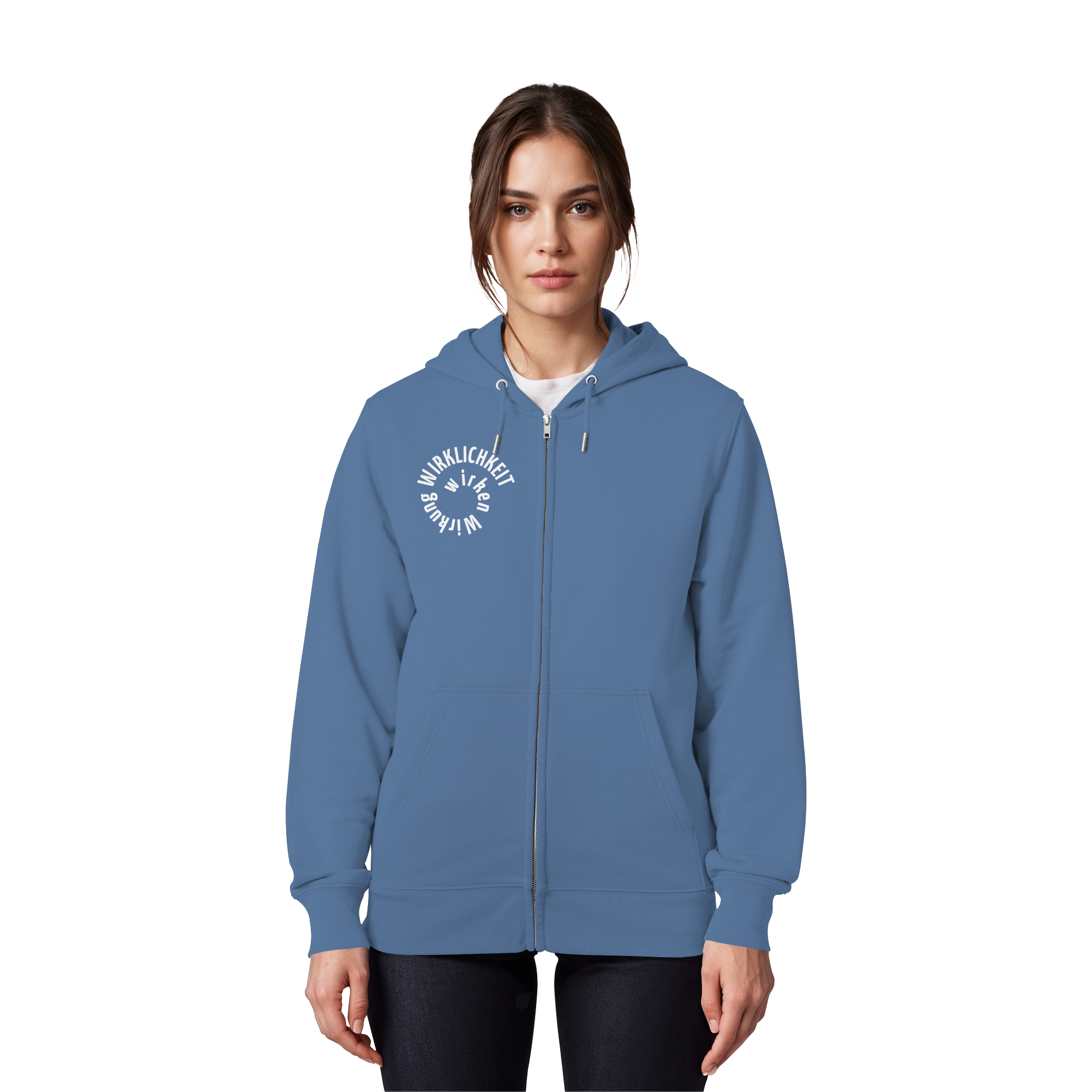 WHITE FRONT - Zipper