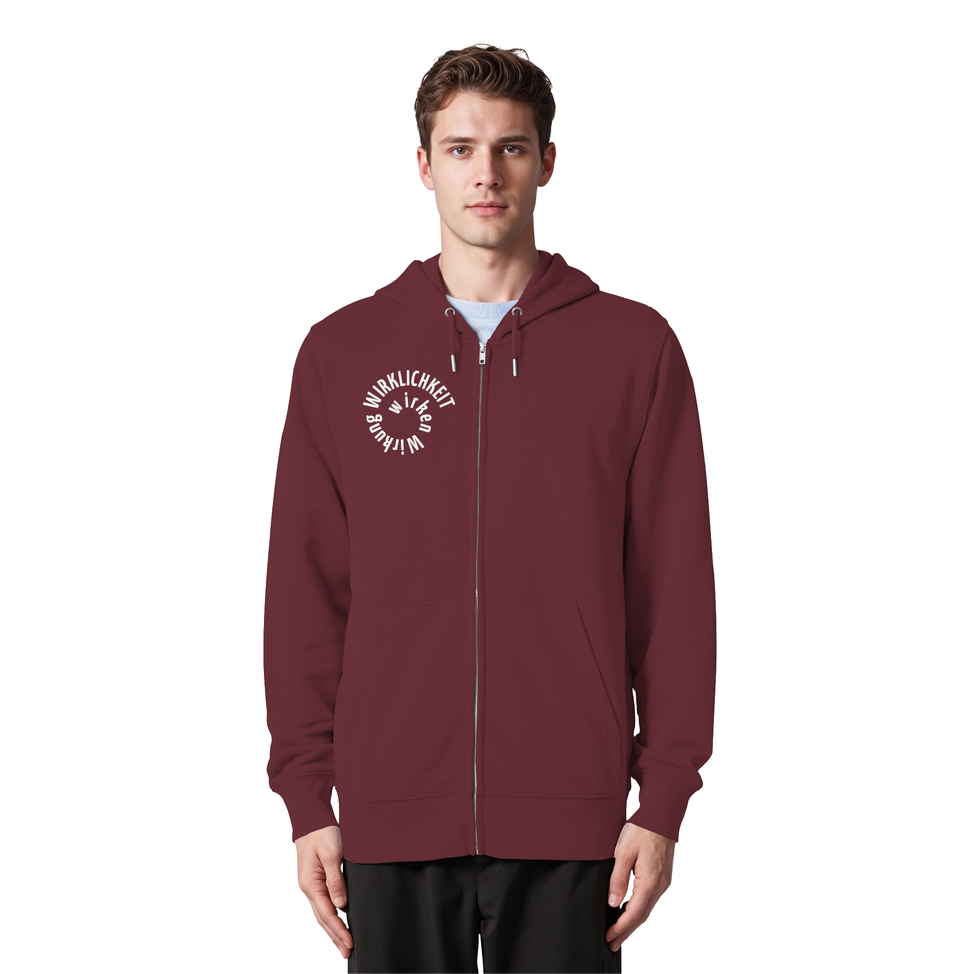 WHITE FRONT - Zipper