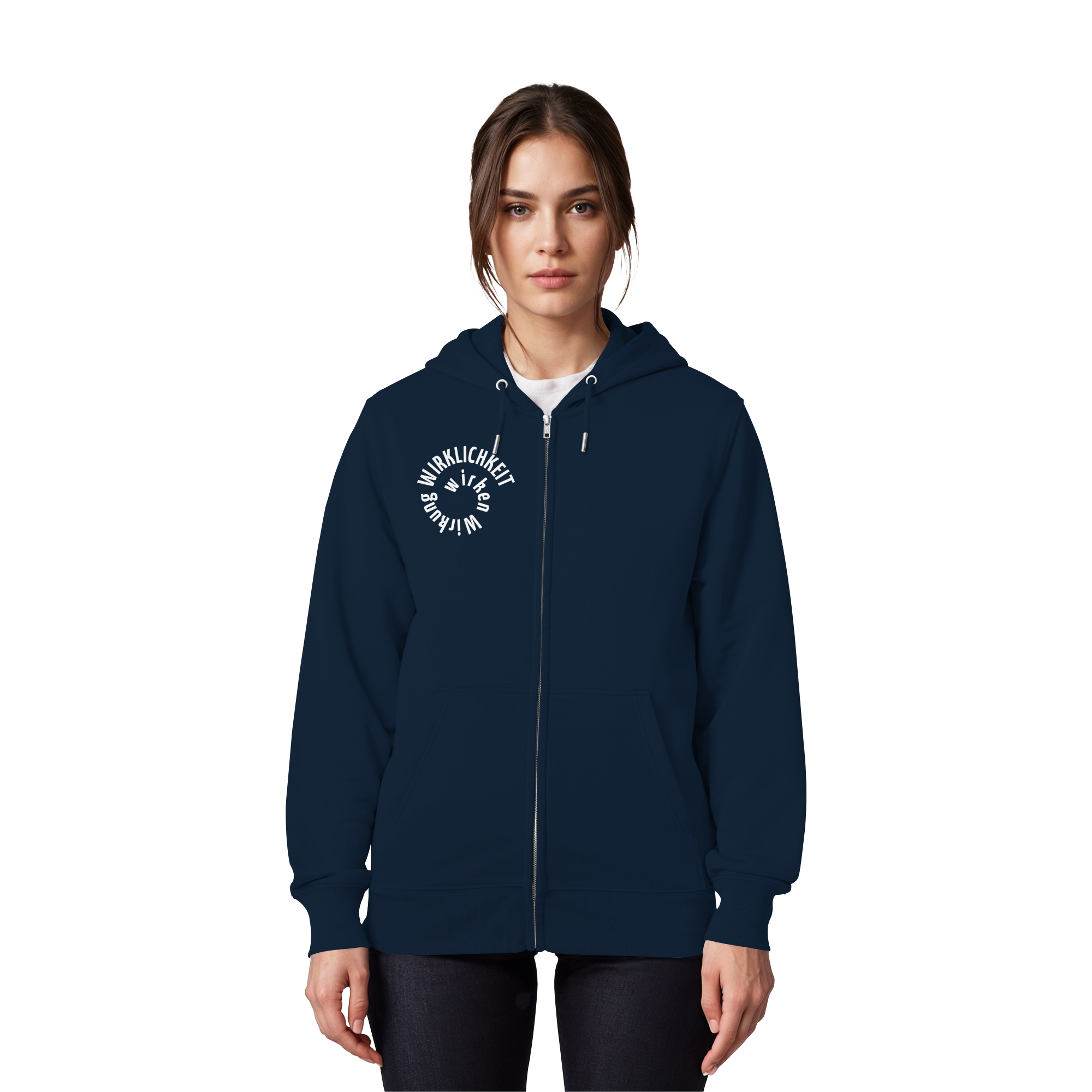 WHITE FRONT - Zipper