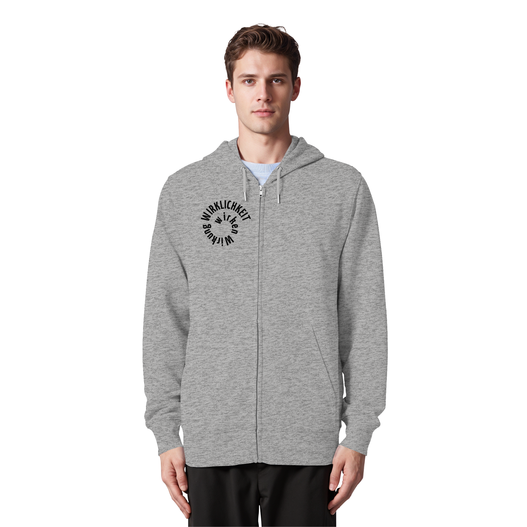 BLACK FRONT - Zipper