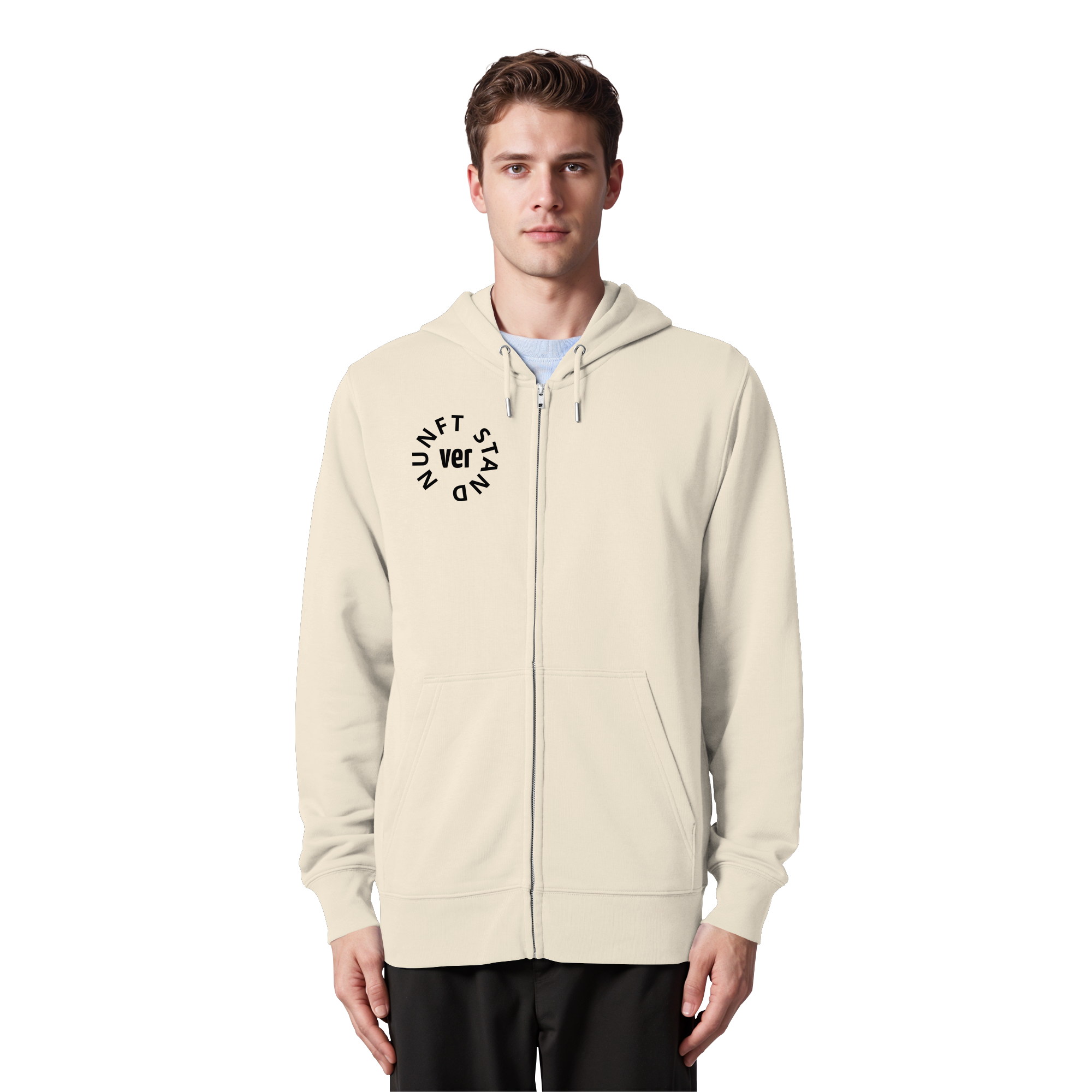 BLACK FRONT (K4) - Organic Zipper