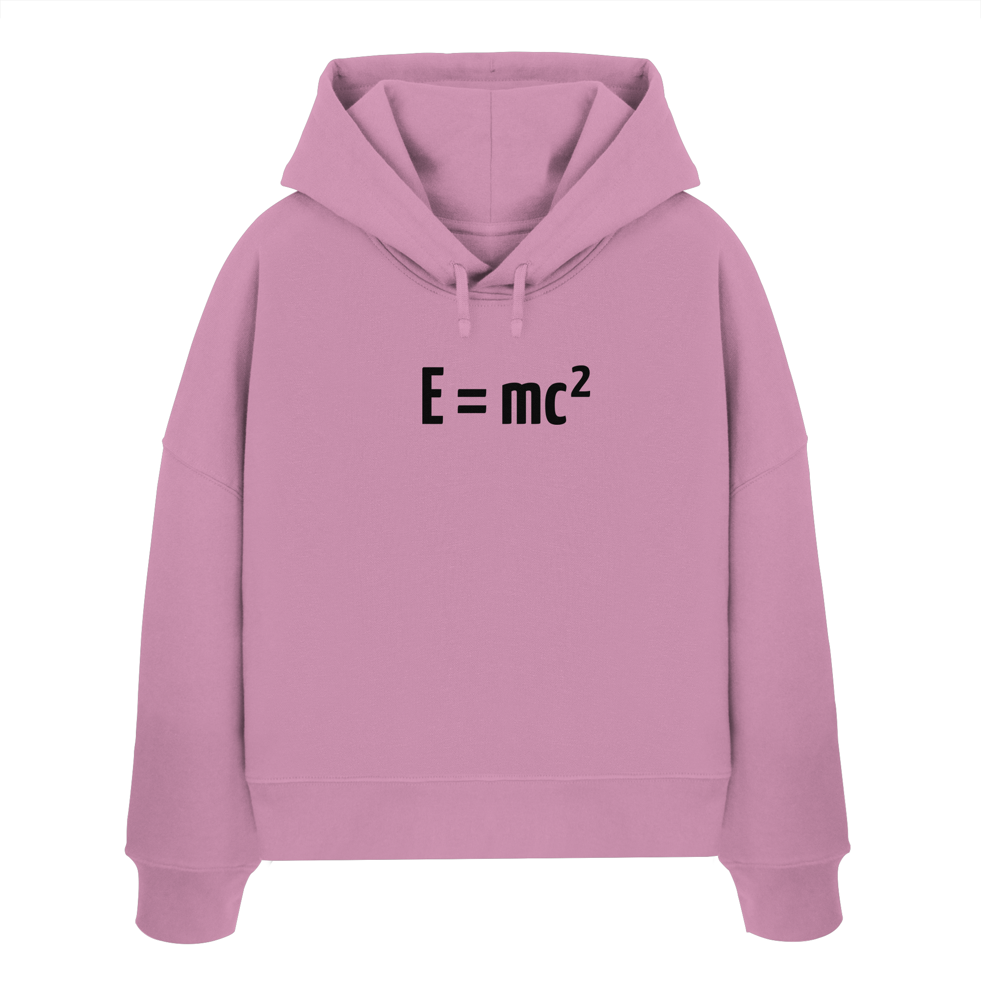 BLACK FRONT (K3) - Organic Boxcut Hoodie