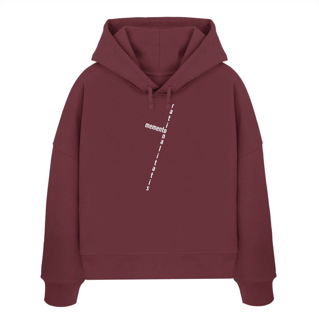 WHITE FRONT (K2) - Womens Organic Boxcut Hoodie