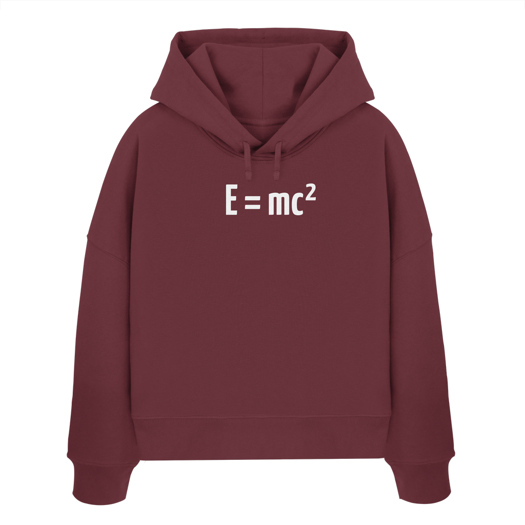 WHITE FRONT (K3) - Womens Organic Boxcut Hoodie