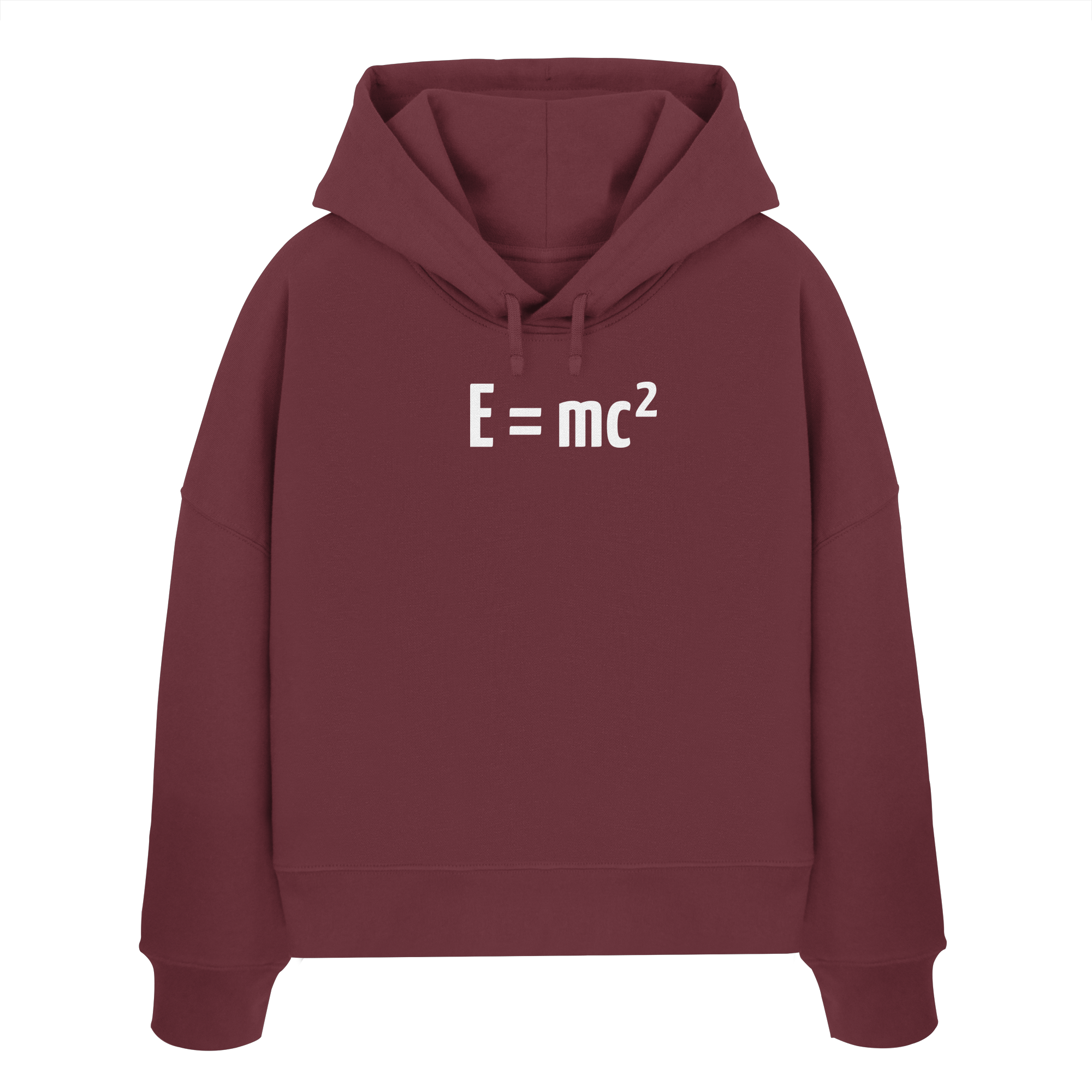 WHITE FRONT (K3) - Womens Organic Boxcut Hoodie