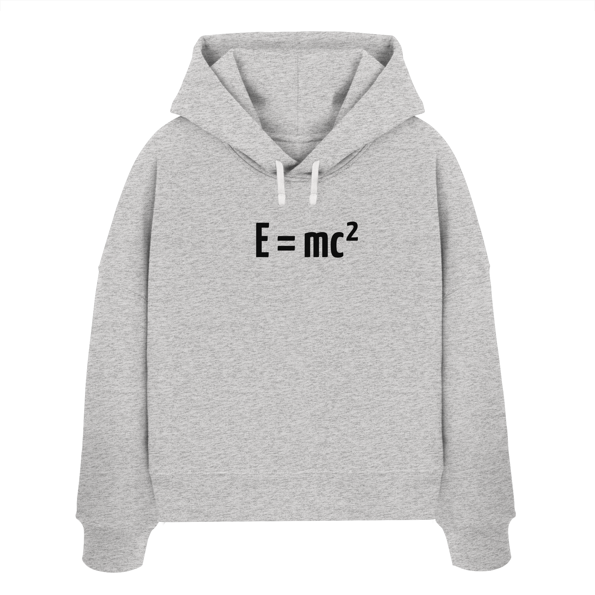 BLACK FRONT (K3) - Organic Boxcut Hoodie