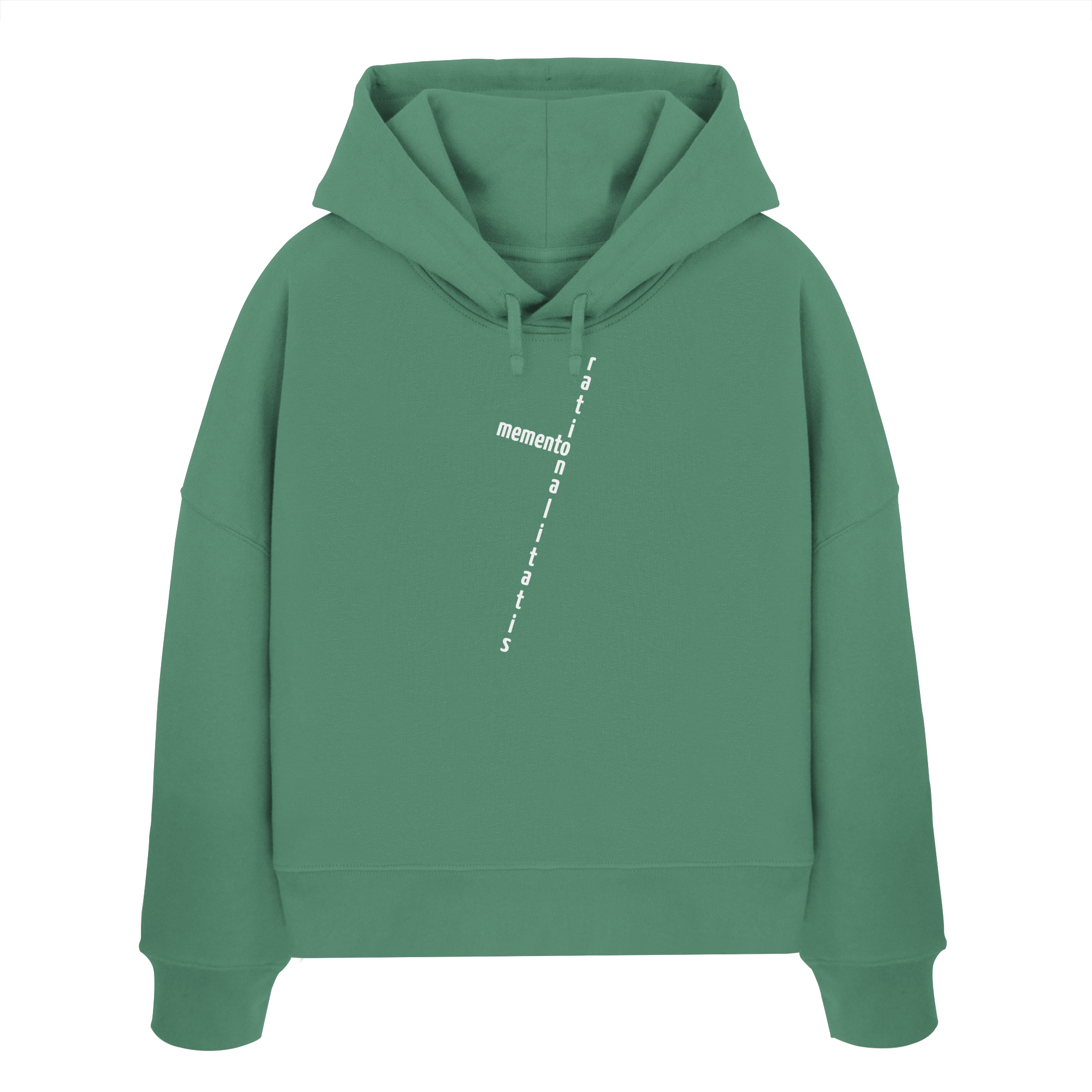 WHITE FRONT (K2) - Womens Organic Boxcut Hoodie