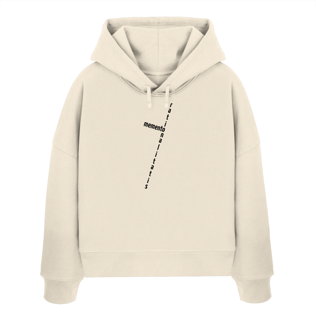 BLACK FRONT (K2) - Womens Organic Boxcut Hoodie