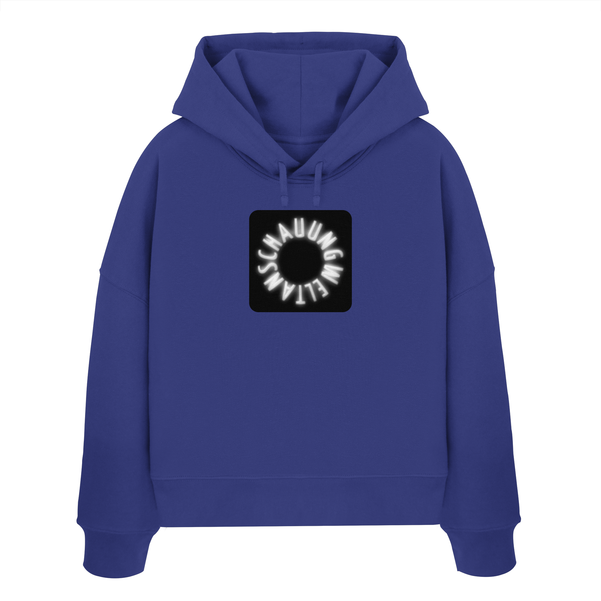 WHITE FRONT (K5) - Womens Organic Boxcut Hoodie